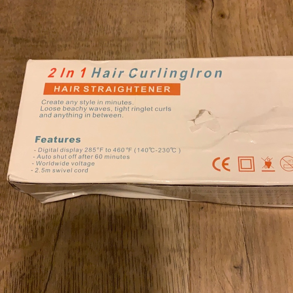 2 in 1 Hair Curling Iron